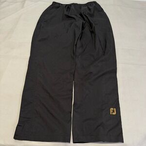 Dryjoy Footjoy Performance Active Golf Rain Pants Black Men Snap Bottom-M-6927